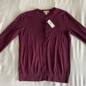 Loft burgundy Cardigan
